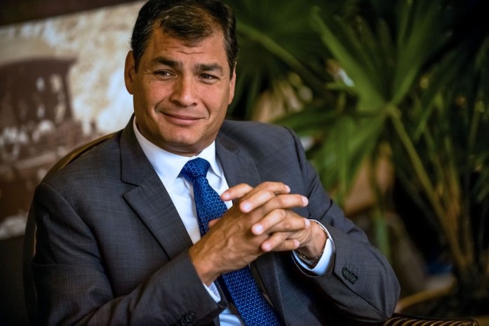 Rafael Correa. Photo: Bloomberg