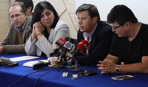 A denúncia também foi feita em uma entrevista coletiva para a imprensa. Foto: cortesia Fundamedios.