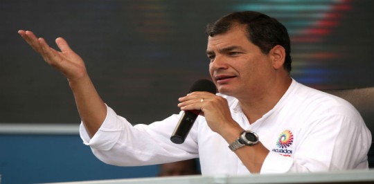 Ecuadorian president Rafael Correa strongly denied impropriety in the awarding of Odebrecht contracts (Andes).