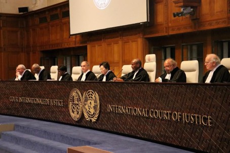 THE HAGUE, NETHERLANDS - JULY 23: An inside view of International Court of Justice in The Hague, Netherlands on July 23, 2018. (Photo by Abdullah Asiran/Anadolu Agency/Getty Images)