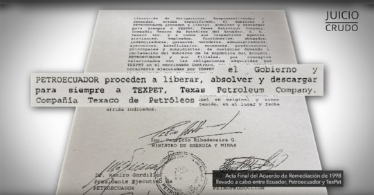 El estado ecuatoriano certificó los trabajos de remediación ambiental realizados por Texaco Petroleum./ Foto: cortesía