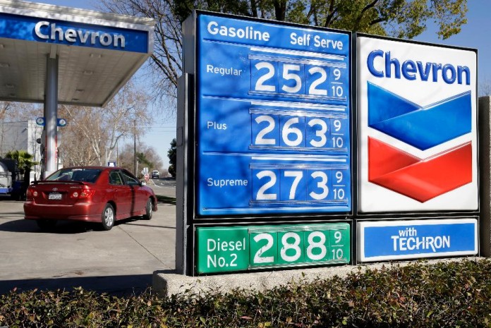 A Chevron gas station in Sacramento, California (AP Photo/Rich Pedroncelli, File)