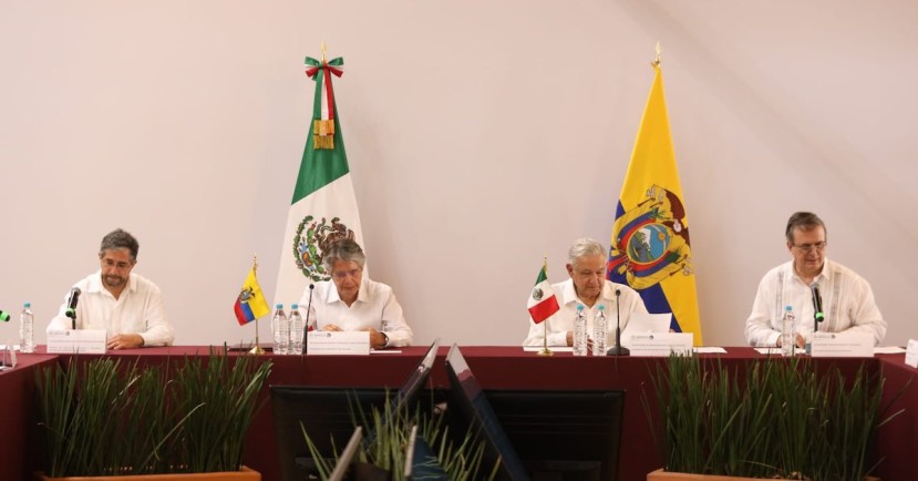 México y Ecuador impulsan su relación económica en una declaración conjunta / Foto: cortesía Presidencia