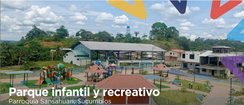 Petroecuador entregó un parque infantil y áreas de recreación en parroquia Sansahuari / Foto: Petroecuador