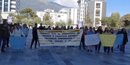 Habitantes de Orellana protestan en Quito 