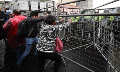 La manifestación había sido convocada por el Frente Unitario de Trabajadores (FUT) / Foto: EFE