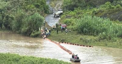 El derrame de petróleo ocurrió en la parroquia Cuyuja, provincia de Napo / Foto: cortesía Petroecuador