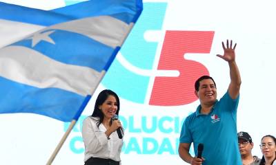 Revolución Ciudadana escogió a la exasambleísta Luisa González como candidata a la Presidencia, luego de que el exvicepresidente Jorge Glas declinara la candidatura / Foto: EFE