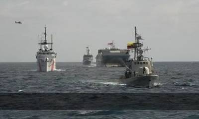 13 países y la UE realizan ensayo militar contra la pesca ilegal en Galápagos /Foto: EFE
