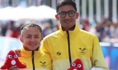  Glenda Morejón y Daniel Pintado quedaron vicecampeones en relevos mixtos / Foto: Cortesía Comité Olímpico Ecuatoriano 