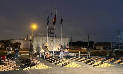 Ecuador está catalogado como el tercer país en el mundo que más droga decomisa / Foto: cortesía FF.AA.