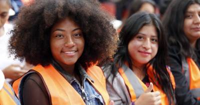 Cientos de jóvenes se congregaron ayer en el Coliseo Deportivo de Calderón / Foto: cortesía Presidencia