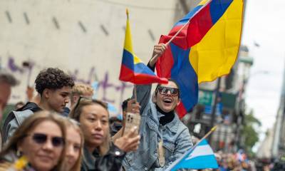 Miles de personas tomaron la avenida bailando o caminando a ritmo de pasacalles desde el corazón de Manhattan y en dirección norte durante varias horas./ Foto: cortesía EFE