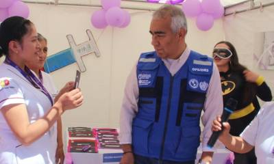 El lanzamiento de la campaña contra la Influenza se llevó a cabo en Machachi / Foto: cortesía Ministerio de Salud