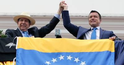 Daniel Noboa y Edmundo González Urrutia se reunieron ayer en Quito / Foto: cortesía Presidencia