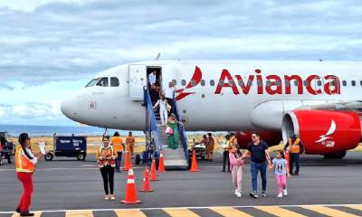 El primer vuelo de Avianca tuvo una ocupación de más del 80 %./ Foto: cortesía DGAC