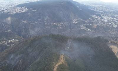 El incendio en Quito ha dejado siete personas heridas / Foto: cortesía Bomberos de Quito