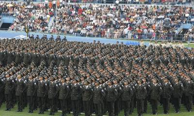 Un contingente de más de 7.300 agentes se incorporaron este viernes a la Policía en una ceremonia celebrada en la ciudad de Guayaquil / Foto: cortesía Presidencia de la República