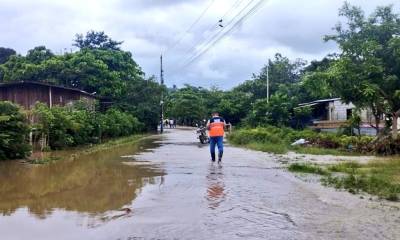  110 casas resultaron afectadas por el desbordamiento de ríos provocados por las fuertes lluvias / Foto: cortesía Secretaría de Gestión de Riesgos