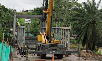 Se invirtió $ 1,4 millones en el traslado, reparación y montaje del puente Delta/ Foto: cortesía MTOP