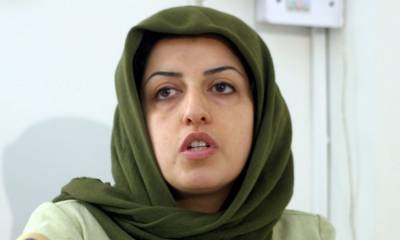 El régimen iraní la arrestó 13 veces, la condenó cinco veces y la condenó a un total de 31 años de prisión y 154 latigazos. Mohammadi sigue en prisión/ Foto: cortesía EFE