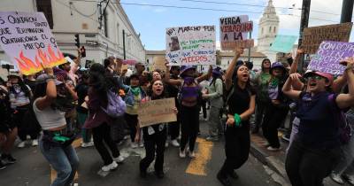 La marcha más multitudinaria se produjo en Quito  / Foto: EFE