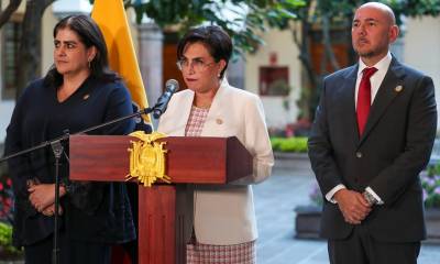 La canciller ecuatoriana reiteró la posición del Gobierno de Noboa de apoyar "que existan elecciones libres en Venezuela / Foto: EFE