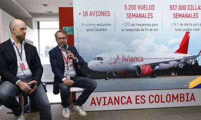 El presidente y CEO de Avianca, Adrian Neuhauser, explicó que esta es una de las mayores inversiones de la compañía en el país/ Foto: cortesía EFE