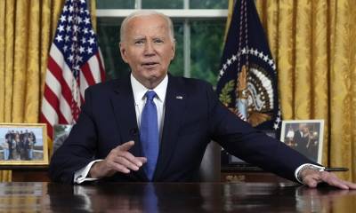 Desde el Despacho Oval de la Casa Blanca, Biden dio un discurso./ Foto: cortesía EFE