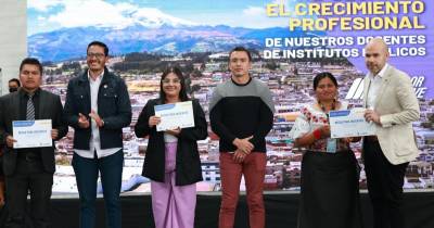 El presidente Daniel Noboa participó en el evento realizado en Cayambe / Foto: cortesía Presidencia