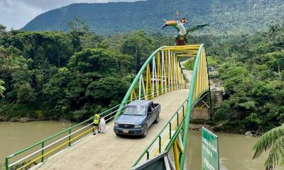 Se completó la rehabilitación del puente Júa sobre el río Nangaritza / Foto: cortesía Zamora en Directo