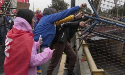 El 21 de noviembre hubo protestas violentas en Quito / Foto: cortesía 