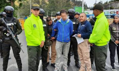 El ciudadano colombiano fue detenido en la provincia de El Oro / Foto: cortesía Policía