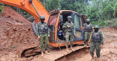 Las Fuerzas Armadas han intensificado sus operativos en diversas zonas afectadas / Foto: cortesía FF.AA.