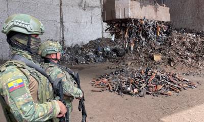 Las armas, como indicios, han formado parte de procesos judiciales ya sentenciados / Foto: cortesía FF.AA.