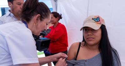 El lanzamiento de la campaña se realizó en el Centro de Salud San Antonio de Pichincha / Foto: cortesía Ministerio de Salud