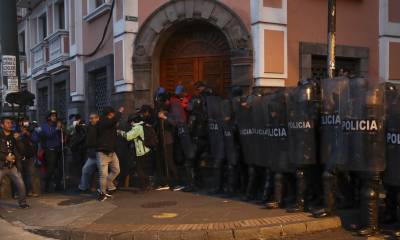 La movilización en Quito se desarrolló de manera pacífica, salvo en el tramo final / Foto: EFE