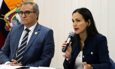 Los ministros Antonio Goncalves e Inés Manzano han sido los voceros del Gobierno sobre la crisis eléctrica / Foto: cortesía Celec