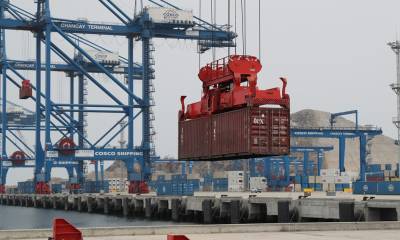 El primer barco que llegará a Chancay es brasileño, tiene como destino China y contiene productos congelados / Foto: EFE