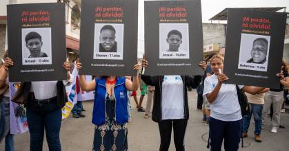  Familias de niños asesinados piden "justicia y verdad"