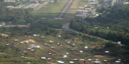 Cerca al aeropuerto de Shell, en Pastaza, se edifican casas