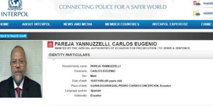 Interpol emite orden internacional de captura contra Carlos Pareja