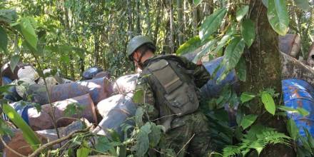 Las Fuerzas Armadas localizaron un cristalizadero en Sucumbíos