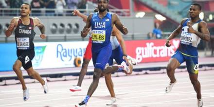 Álex Quiñónez se lleva medalla de bronce en los 200 metros del mundial de Atletismo de Doha