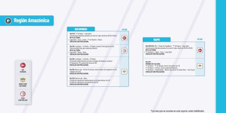 Informe Red Vial Región Amazónica - octubre 21 de 2024