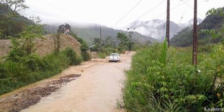 El río Nambija se desborda en Zamora