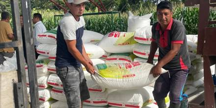 264 sacos de urea fueron entregados a productores de Napo