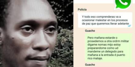 Revelan chat de WhatsApp de Guacho y policía