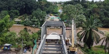 Armado del puente Delta en Río Blanco entró en la fase final