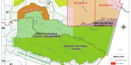 Gobierno de Ecuador presenta mapa que delimita nueva Zona Intangible en el Yasuní